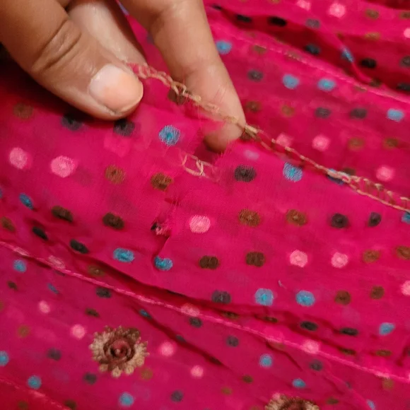 Embellished Semi Stitched Suit - Picture 7 of 8